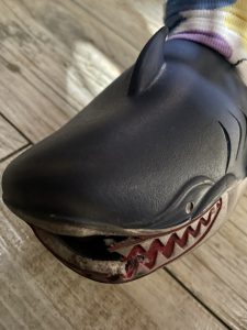 サメサンダルの口が😱 | 東所沢の歯医者なら正栄デンタルクリニックへ